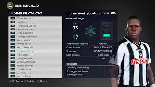 CLASSIC PES 2021 UDINESE 2001/2002