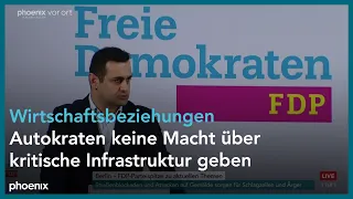 Parteipressekonferenz der FDP mit Generalsekretär Bijan Djir-Sarai