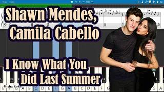 Shawn Mendes, Camila Cabello - I Know What You Did Last Summer [Piano Tutorial | MIDI] Synthesia