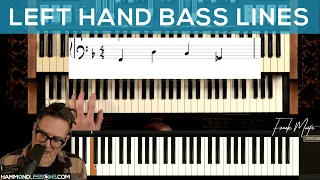 3 Must-Know (Jazz) Blues F Bass Lines: Hammond Organ Tutorial