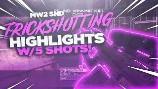 MW2 SND TRICKSHOTTING HIGHLIGHTS! (W/ 5 INSANE SHOTS!) #YouShallObey #ObeyRC!