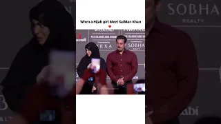 Hijab girl meet salman khan #salmankhan