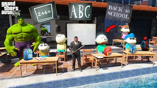 FRANKLIN Ask Question & Answers In His Tution With Shinchan & Friends In GTA V