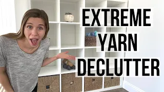 EPIC Yarn Room Declutter | Small Space Yarn Organization | Knitty Natty