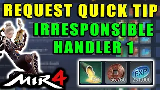 MIR4 - Irresponsible Handler 1 - Find The Reclusive Ascetic Guide!  Request Quick Tip Walkthrough!