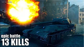 Жесть на ИС-М 🌟 13 фрагов 🌟 карта: Руинберг World of Tanks лучший бой на тт 8 уровень СССР