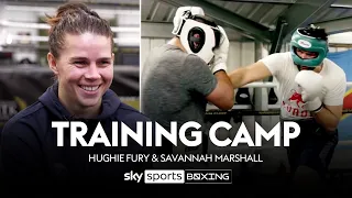 Hughie Fury & Savannah Marshall’s training camp before Newcastle fight night 👊💥