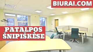 🌟🔝🏢Nuomojamos prekybinės biuro patalpos su baldais 1 aukštas Trimitų Kalvarijų  Šnipiškės Vilnius