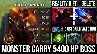 Reality Rift = Delete NEW Style Chaos Knight Scepter Monster Late Game Super Tanky 5400 HP - DotA 2