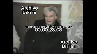 They announced the execution of Nicolae Ceaușescu in Romania 1989 FOOTAGE ARCHIVE