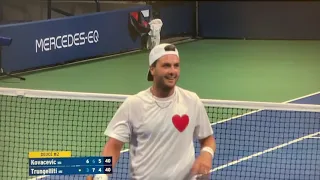 Match point for Aleksandar Kovacevic in the final round of US Open Qualifying