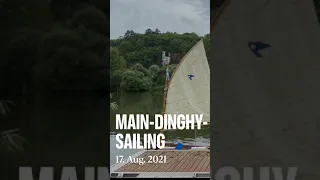 dinghy sailing river Main |  #shorts