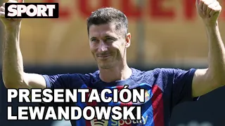 PRESENTACIÓN OFICIAL de LEWANDOWSKI COMO NUEVO JUGADOR DEL FC BARCELONA 🔵🔴