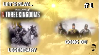 Lets Play TOTAL WAR Three Kingdoms, LEGENDARY DIFFICULTY, Yellow Turbans, Gong Du, Episode 1