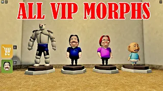 Playing as ALL VIP MORPHS BEN JANITOR REVENGE (NEW SCARY OBBY) | Roblox