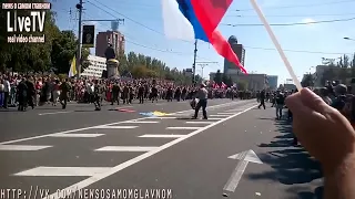 Парад в Донецке в день независимости Украины. 24 августа 2014 г.