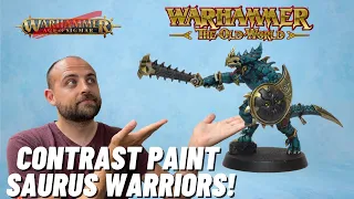 How to Paint the new Saurus Warriors for Age of Sigmar...or Old World!
