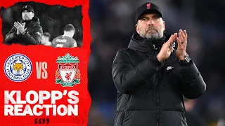 Klopp's Reaction: Jürgen on performance, key moments and more | Leicester v Liverpool