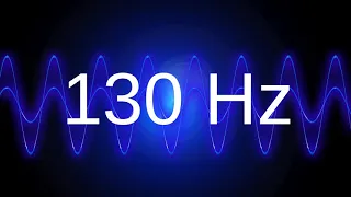 130 Hz clean pure sine wave TEST TONE frequency