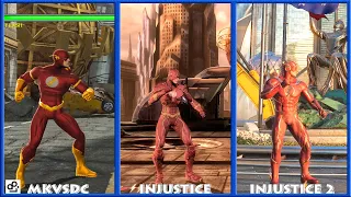 THE FLASH Graphic Evolution 2008-2017 Injustice DC Universe MKvsDC | XBOX360 PS4 |