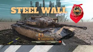 WORLD of TANKS FV 201 (A 45) Receives the STEEL WALL Decoration in 2024