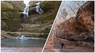Canyon hiking at STARVED ROCK STATE PARK, Illinois | AIRBNB Cookie Cottage Tour