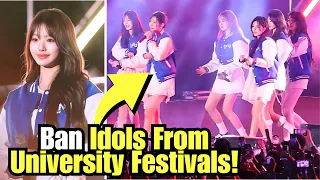 IVE’s Latest College Performance Sparks Backlash, Calls To Ban Idols From School Festivals