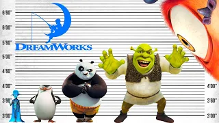DreamWorks Characters Size Comparison | Most Biggest