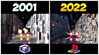 Attack on the Death Star Comparison | Rogue Squadron 2001 vs 2022 LEGO Star Wars: Skywalker Saga