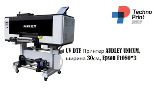 UV DTF Принтер AUDLEY UNICUM, ширина 30см, Epson F1080*3