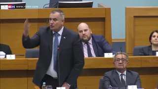 ŽUSTAR SUKOB U SKUPŠTINI RS: Nebojša Vukanović - Radovan Višković (BN Televizija 2020)