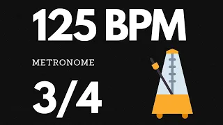 125 BPM Metronome 3/4