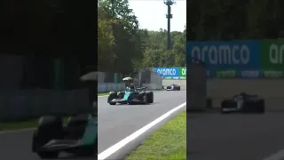 Sergio Perez overtake on Esteban Ocon Italian GP 2022