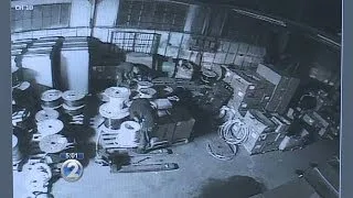 Copper theft caught on surveillance video