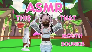 Roblox ASMR ~  This or That? 🤔 pick your favourite trigger (Mouth Sounds)