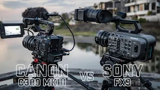 Canon C300 mkiii vs Sony FX9 | Battle of the $11k Cameras