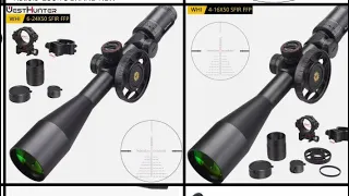 WESTHUNTER WHI 6-24X50 SFIR FFP Scope First Focal Plane Illuminated