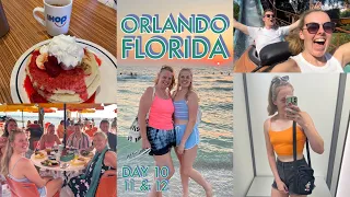 ORLANDO FLORIDA VLOG! ☀️ Day 10, 11 & 12 Clearwater Beach, Busch Gardens & IHOP