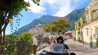 Amalfi Coast by Harley Davidson from Positano to Amalfi   4K