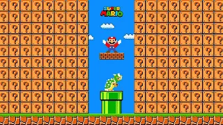 Can Mario Jump Over 999 item Blocks Super Star in New Super Mario Bros. Wii? | Game Animation