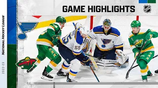 Blues @ Wild 1/8 | NHL Highlights 2023