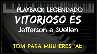 🎤 Vitorioso ÉS (PLAYBACK LEGENDADO no Piano – TOM FEMININO “Ab”) Gabriel Guedes, by Niel Nascimento