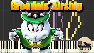 The Broodals' Airship - Super Mario Odyssey [Piano Tutorial] (Synthesia) HD Cover