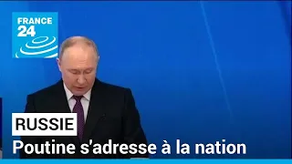 Poutine, conforté par les succès russes en Ukraine, s'adresse à la nation • FRANCE 24