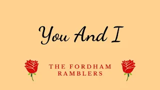 You And I - Lady Gaga | The Fordham Ramblers