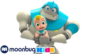 5 HOURS OF ARPO The Robot 🤖 - Robot On The Run! | Moonbug Kids TV Shows | Cartoons For Kids