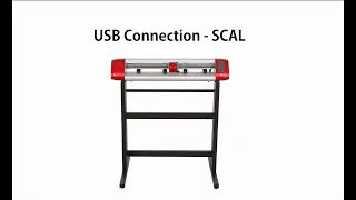 SKYCUT Vinyl Cutting Plotter USB cable connection with SCAL