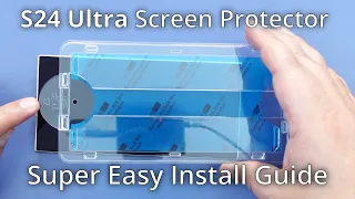 BEST Samsung Galaxy S24 Ultra Tempered Glass Screen Protector and It’s Super Easy to Install