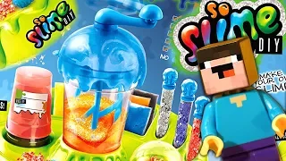 SO SLIME DIY - Slime Factory vs LEGO Minecraft Stop Motion Animation