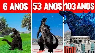 SOBREVIVENDO 103 ANOS COMO GODZILLA NO GTA 5